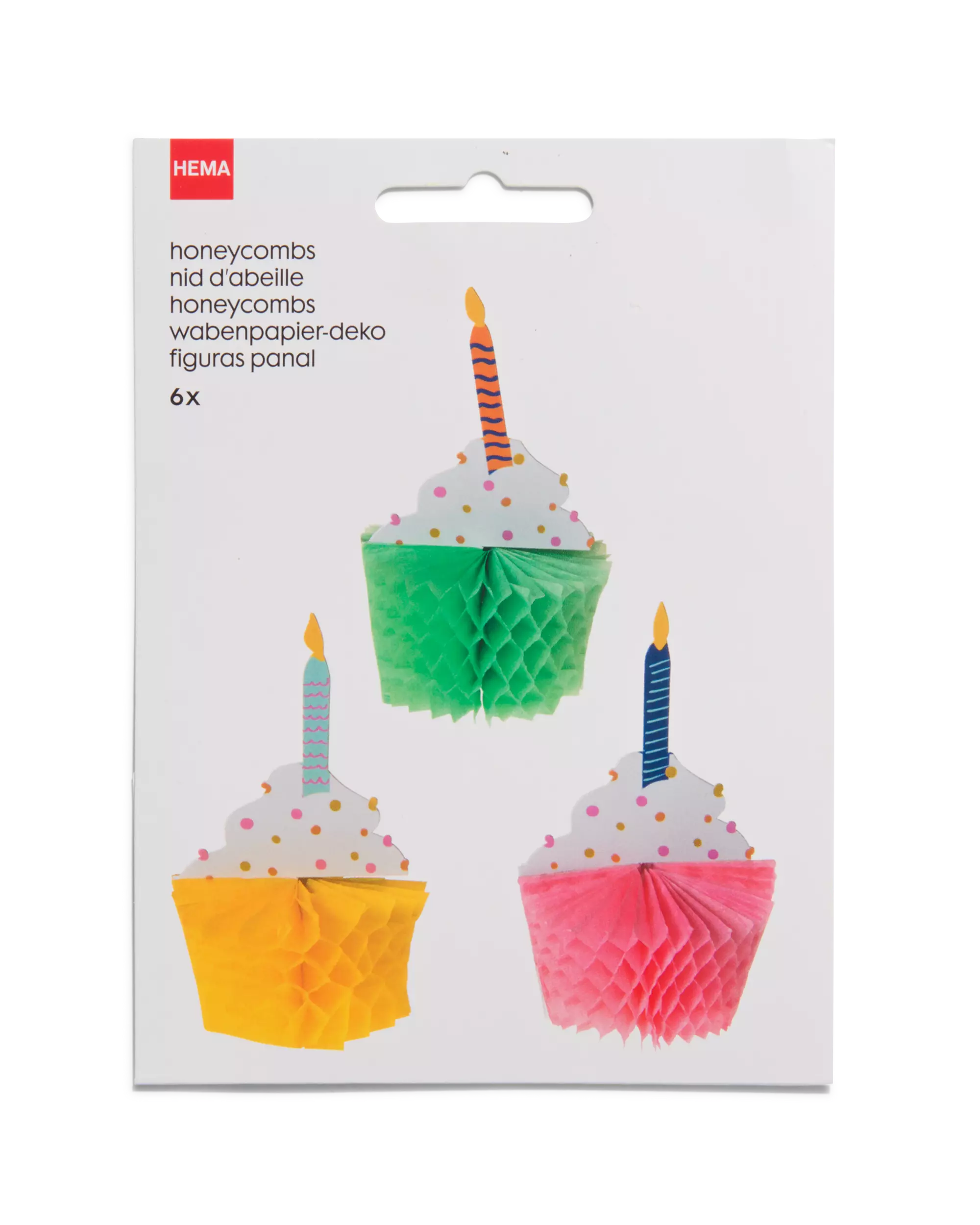 6 cupcakes alvéolés