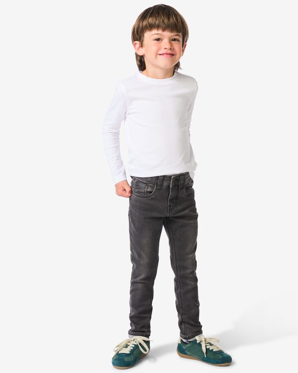 pantalon jogdenim enfant mod&egrave;le skinny noir noir - 30769803BLACK - HEMA