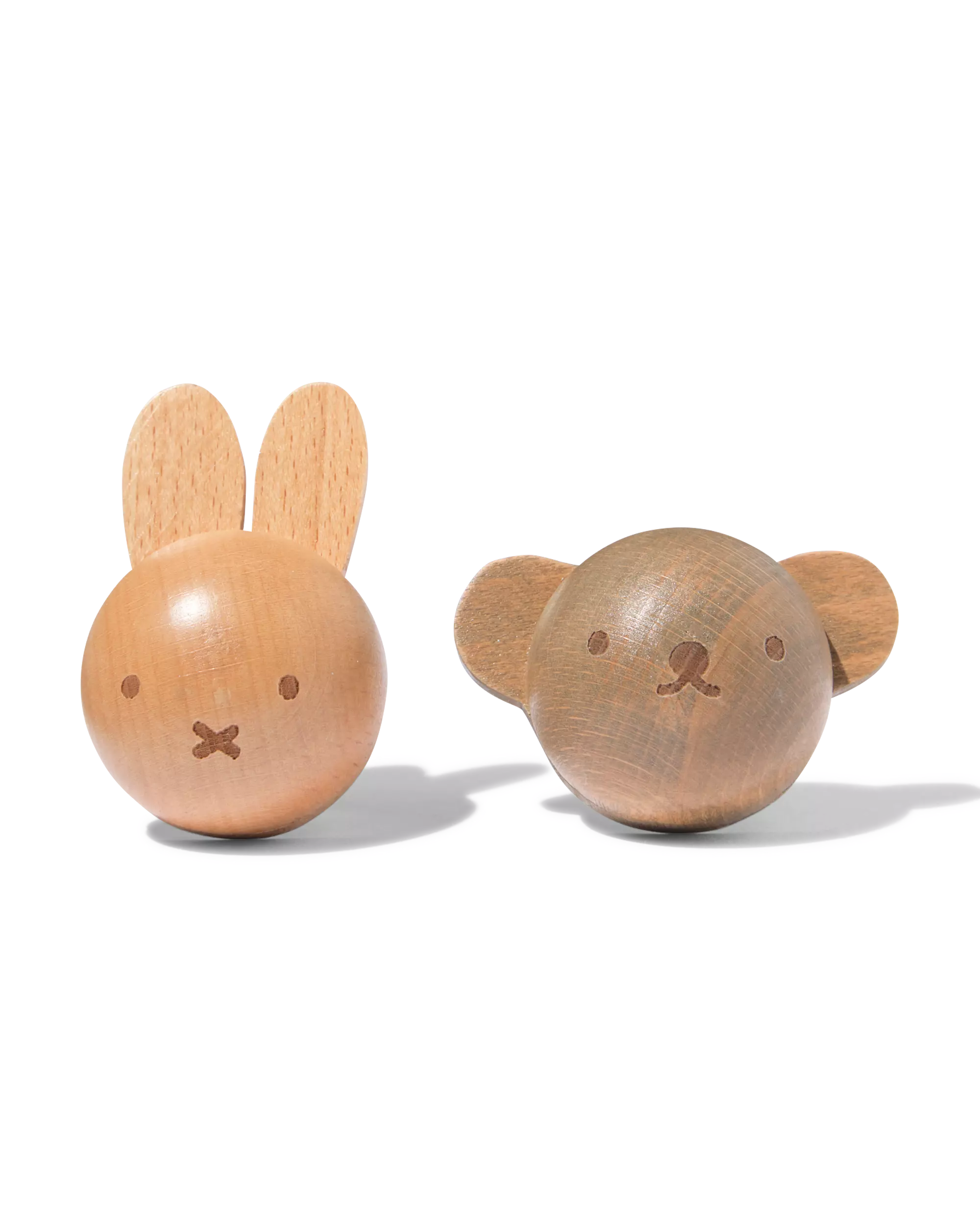 poignées de porte miffy 6 x 5 x 7 cm bois - lot de 2