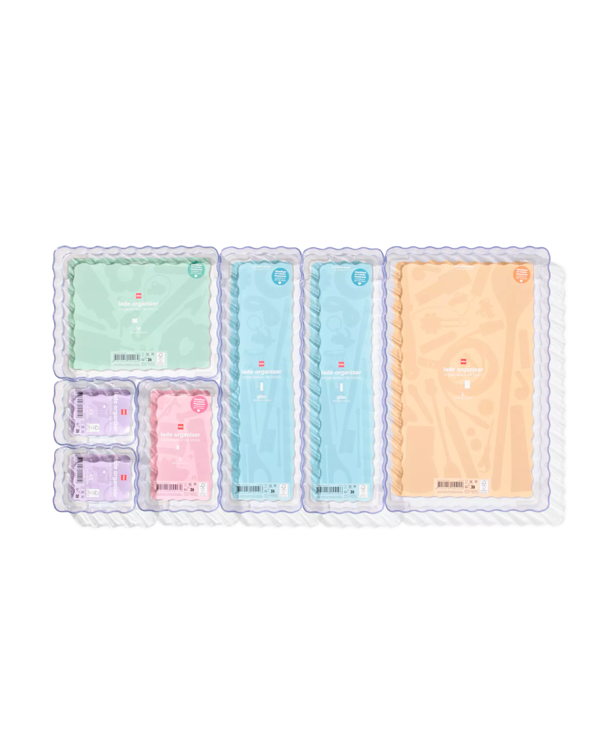 lade organizer 8x10.5x5cm opbergmaatje XS
