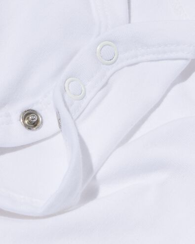 body crois&eacute; en coton biologique stretch - 2 pi&egrave;ces blanc blanc - 33374320WHITE - HEMA