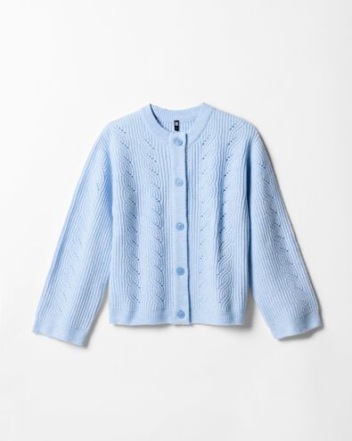 cardigan femme torsad&eacute;  bleu clair bleu clair - 36214890LIGHTBLUE - HEMA
