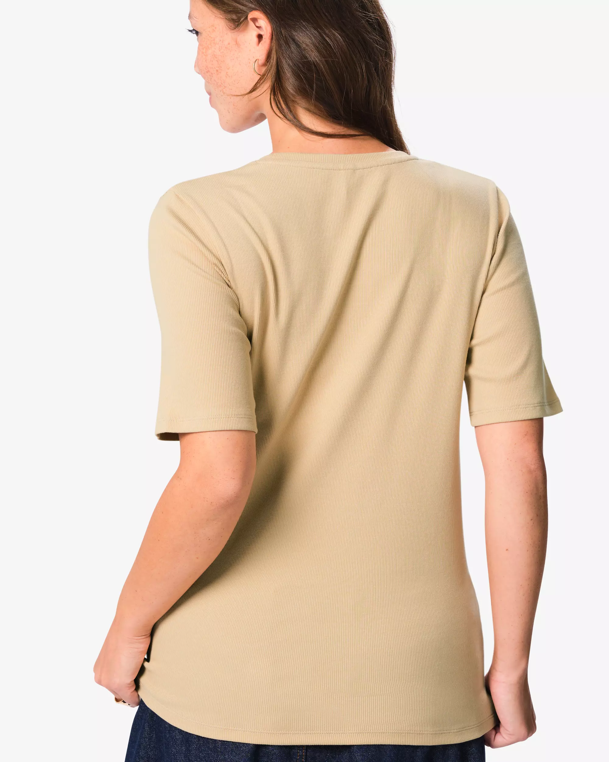 t-shirt femme Clara coupe classique côtelé