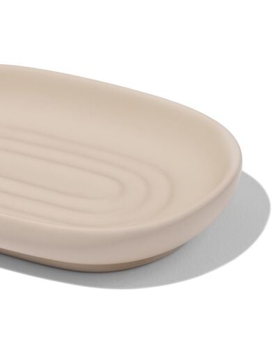 zeepbakje mat keramiek zand 9x13 - 80330116 - HEMA