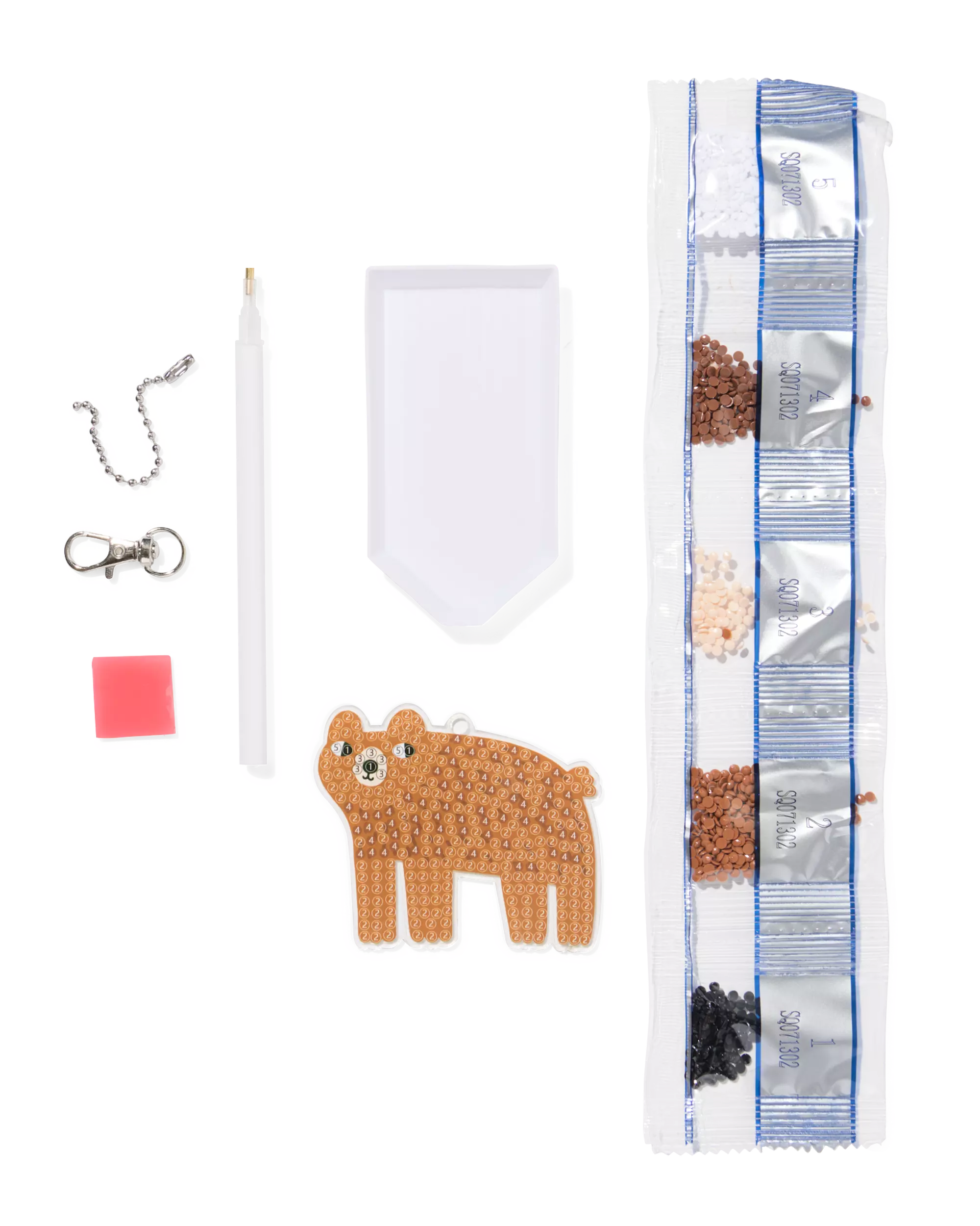 créations diamants porte-clé ours