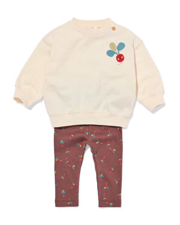 ensemble b&eacute;b&eacute; radis marron marron - 33018080BROWN - HEMA