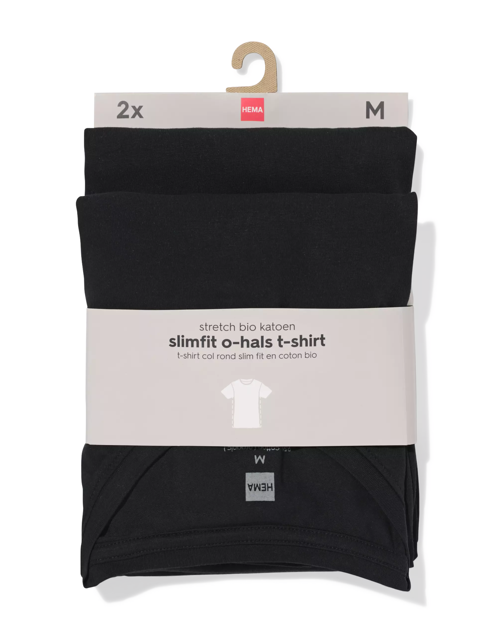Herren T-Shirts, Slim Fit, mit O-Ausschnitt – 2 Stück