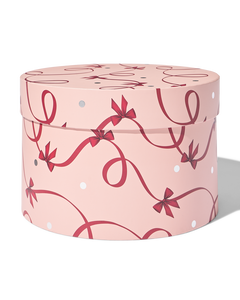 boîte-cadeau ⌀23,4 x 15 cm petits nœuds