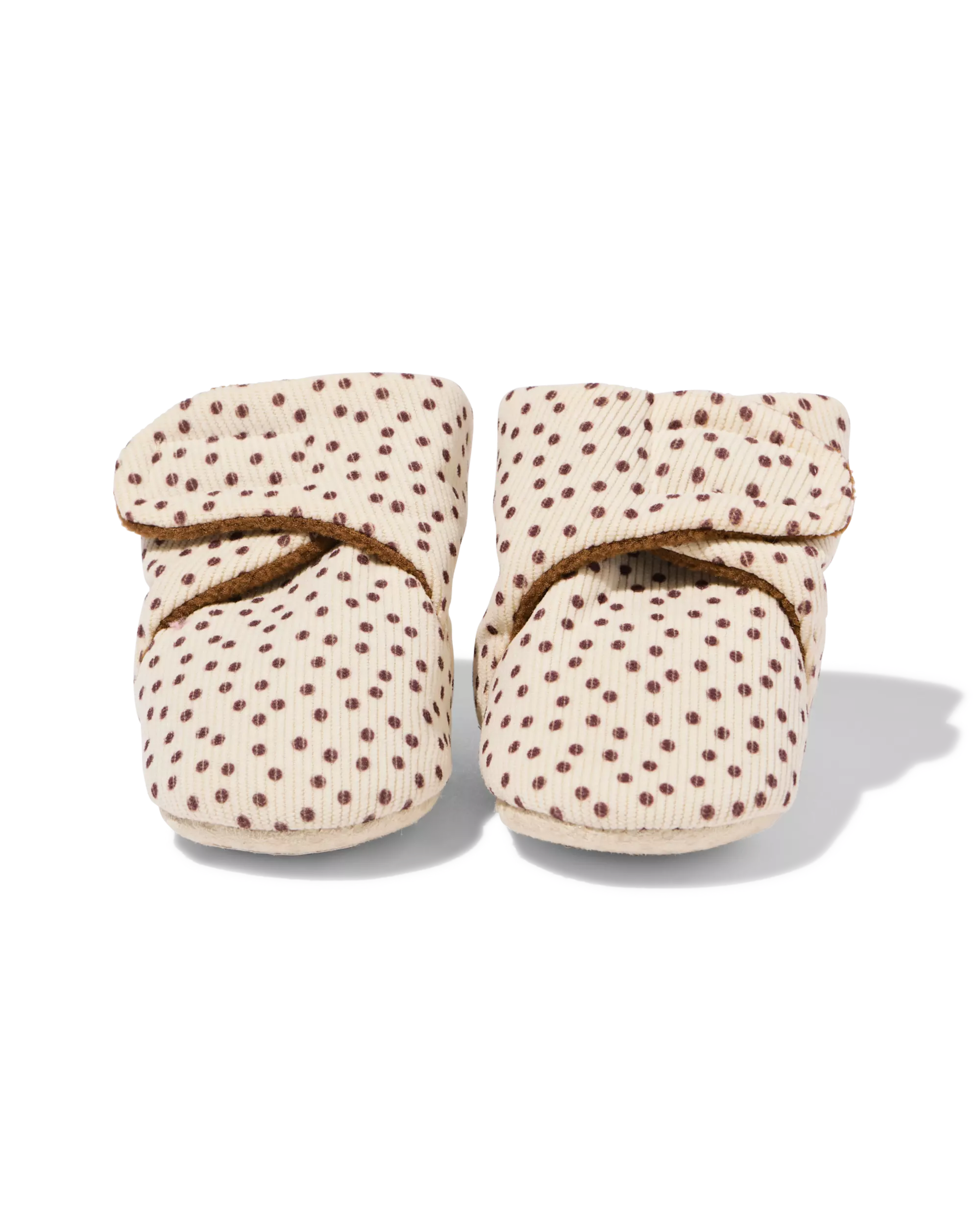 Babyschuhe mit Rippenmuster und Tupfen