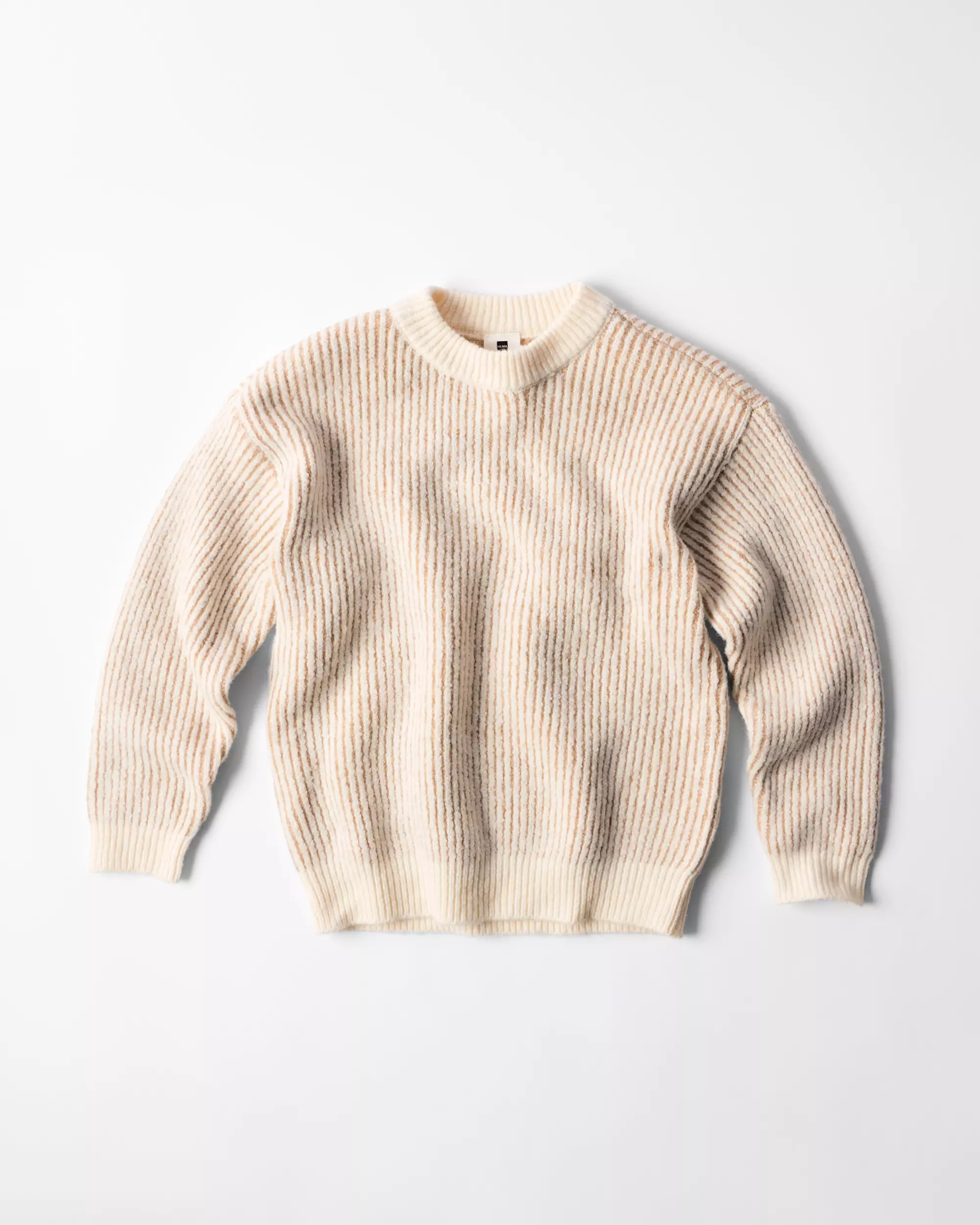 Kinderpullover aus Rippenstrick, gestreift