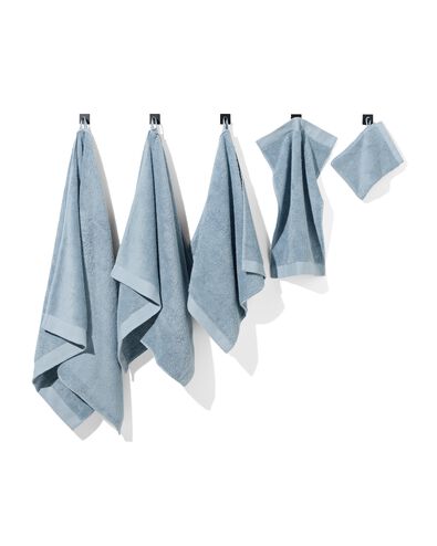gant de toilette qualit&eacute; h&ocirc;teli&egrave;re extra douce bleu glacier - 5270120 - HEMA