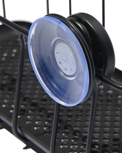 panier pour la douche avec ventouses noir - 80300154 - HEMA