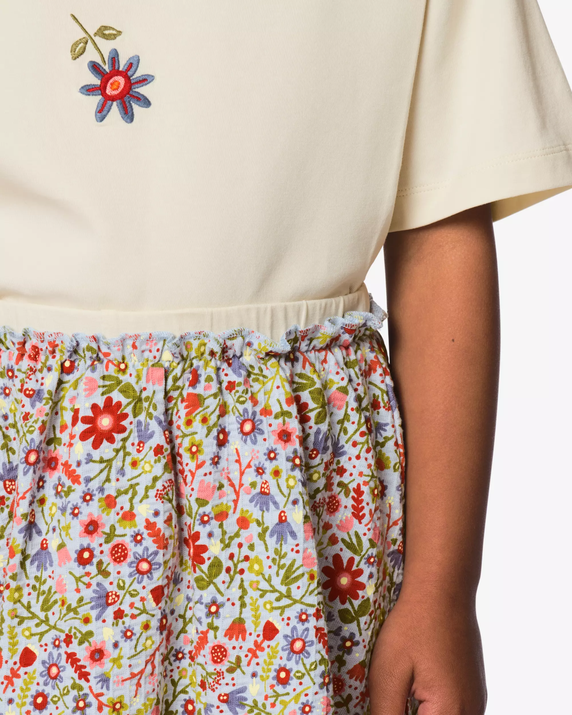kinderkledingset bloemen