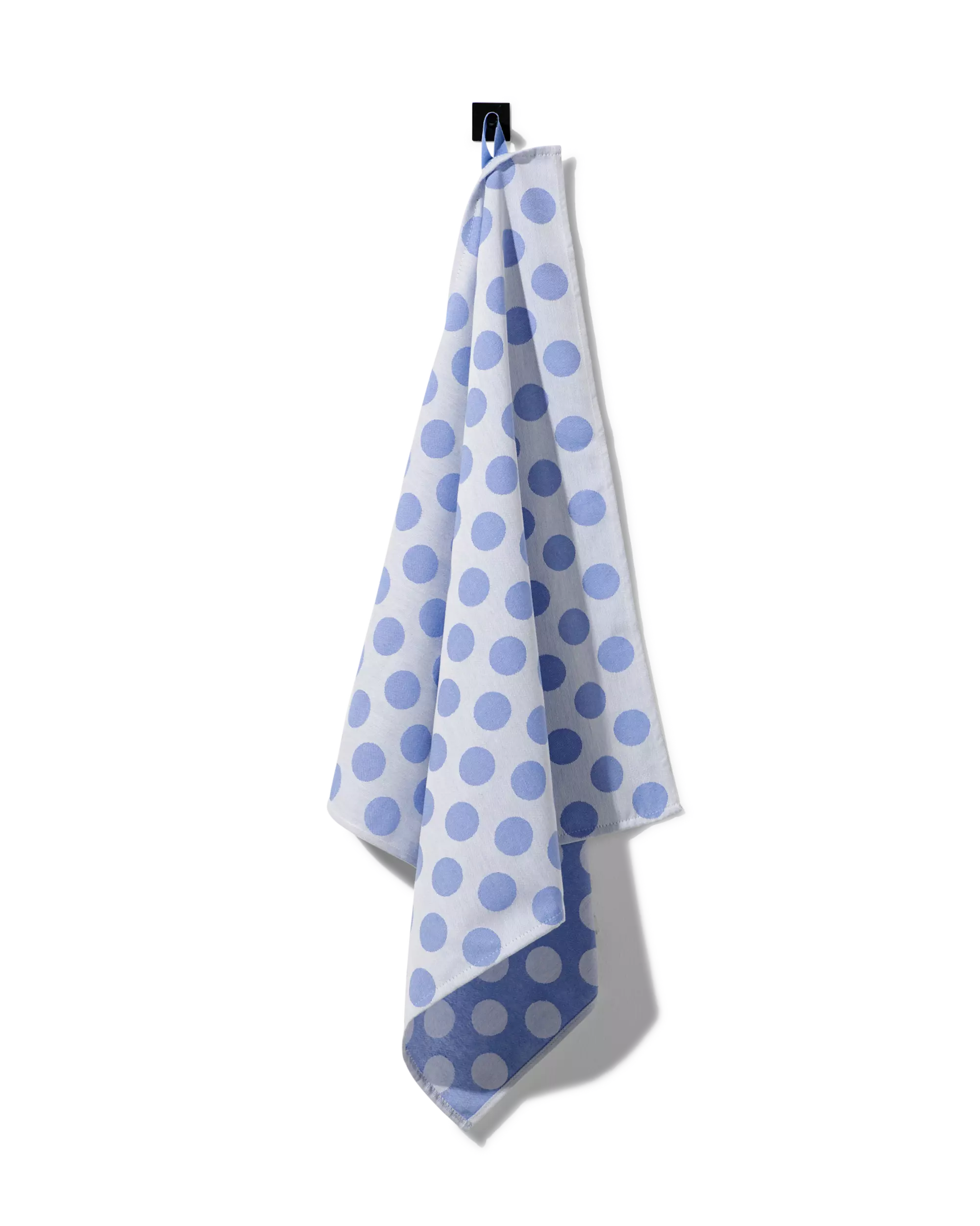 torchon 65x65 coton à pois