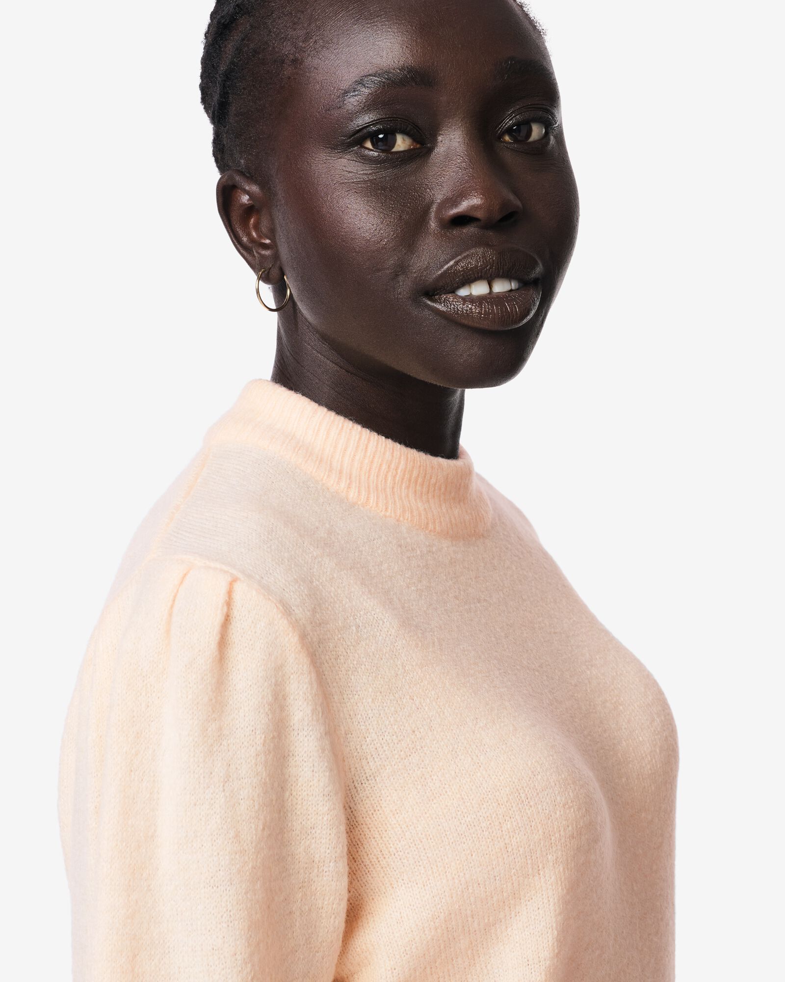 damestrui fijngebreid lichtroze lichtroze - 36214440LIGHTPINK - HEMA