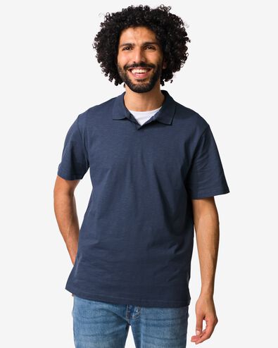 polo homme Jack brut bleu fonc&eacute; - 2179120DARKBLUE - HEMA