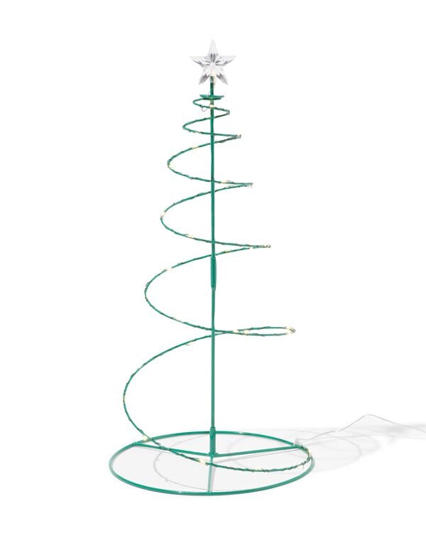 kerstboom ⌀20x40cm spiraal met 30 led lampjes