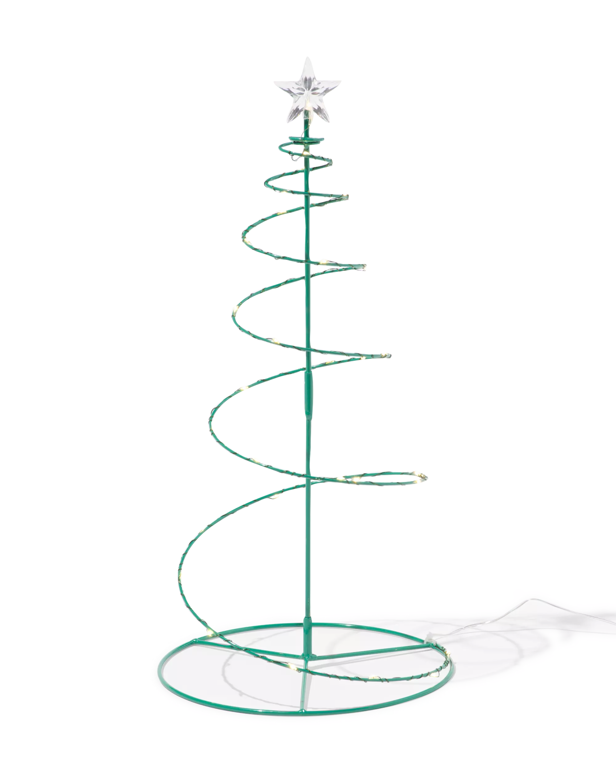 sapin de Noël ⌀20x40 cm spirale avec 30 lumières led 
