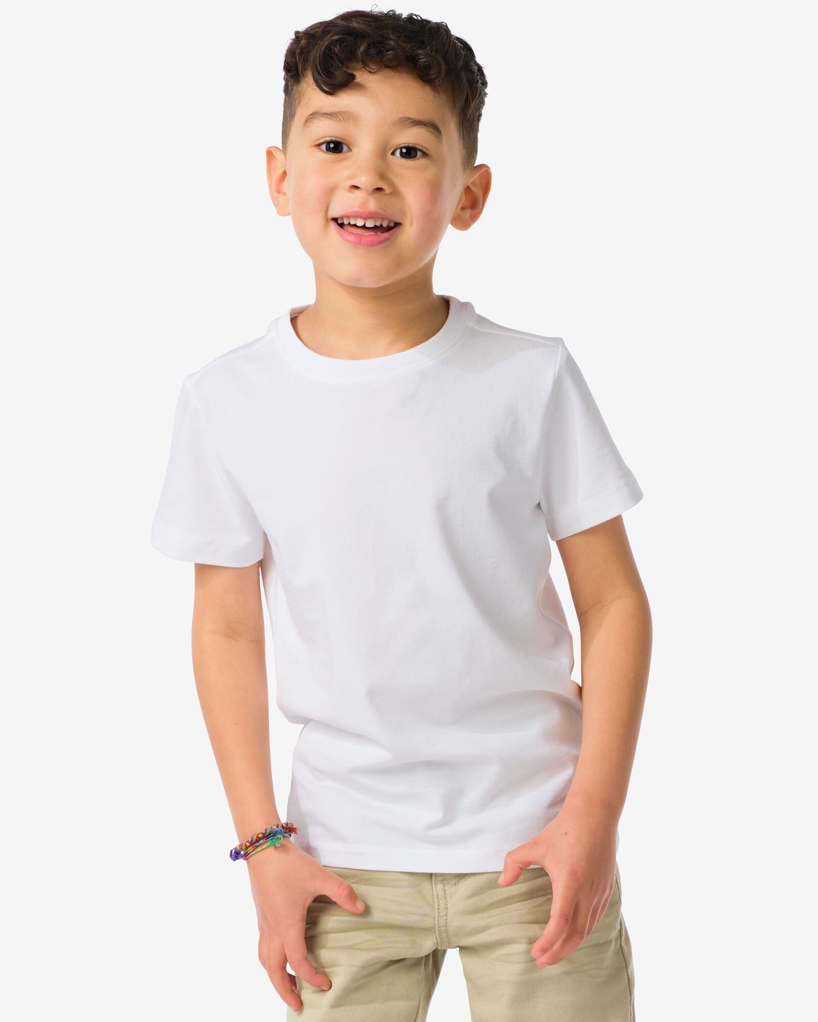 2 t-shirts pour enfant - coton bio blanc blanc - 30729401WHITE - HEMA