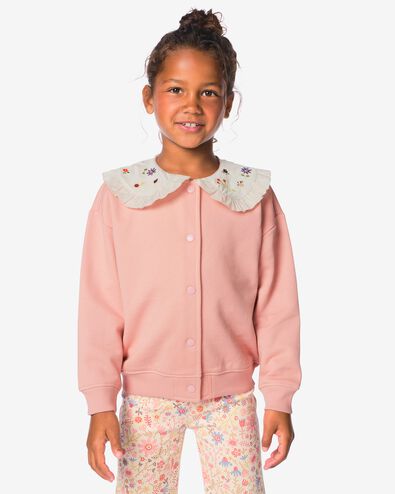 cardigan enfant fleurs rose rose - 30877603PINK - HEMA