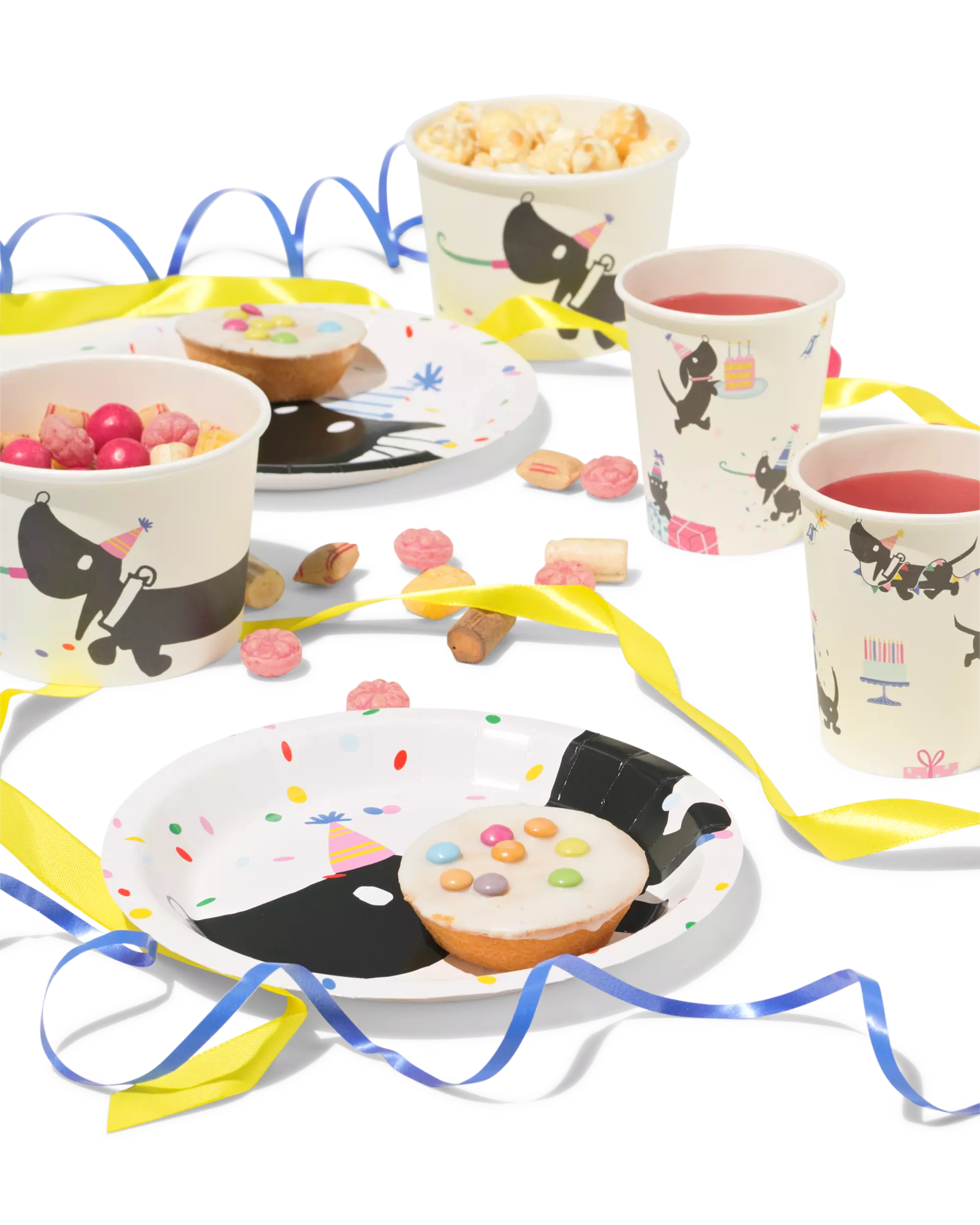 Takkie en Siepie bekers 250ml papier - 8 stuks