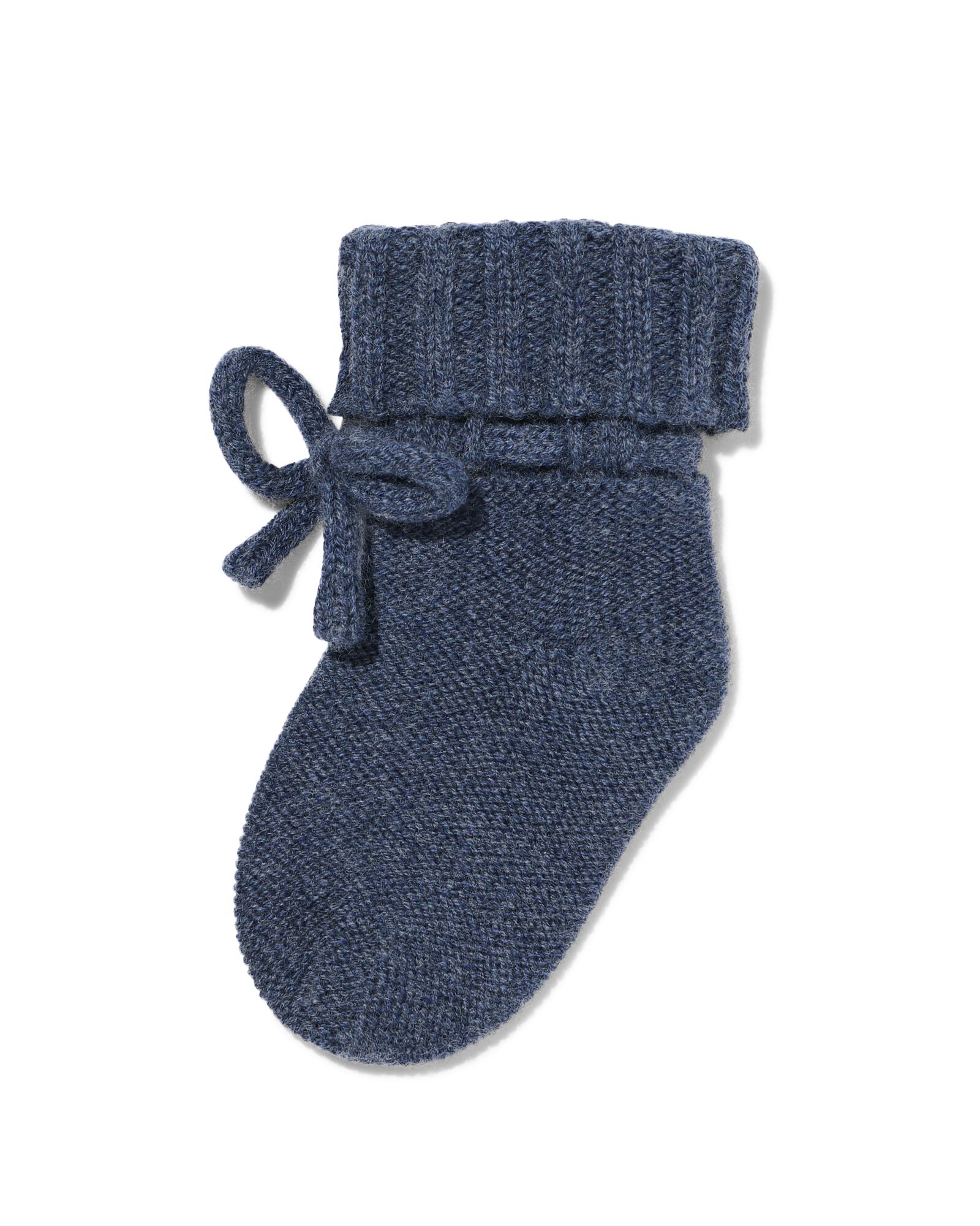 babysokken wolmix middenblauw middenblauw - 4732010MIDBLUE - HEMA