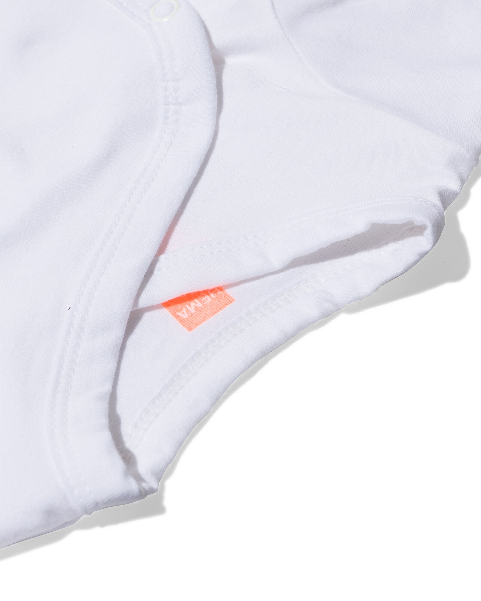 body crois&eacute; en coton biologique stretch - 2 pi&egrave;ces blanc blanc - 33374320WHITE - HEMA
