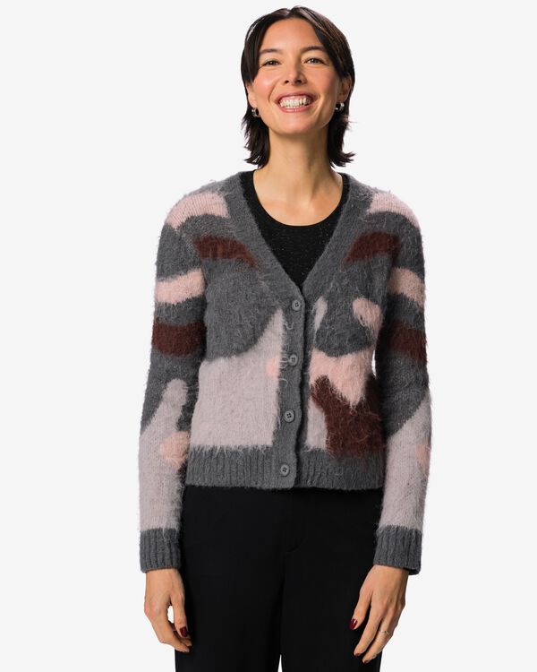 gilet femme gris gris - 36215040GREY - HEMA