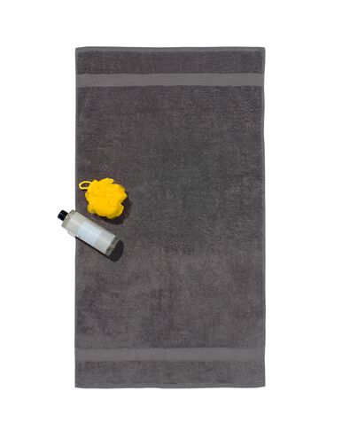 Handtuch - 60x110cm - schwere Qualit&auml;t - dunkelgrau dunkelgrau Handtuch, 60 x 110 - 5213602 - HEMA