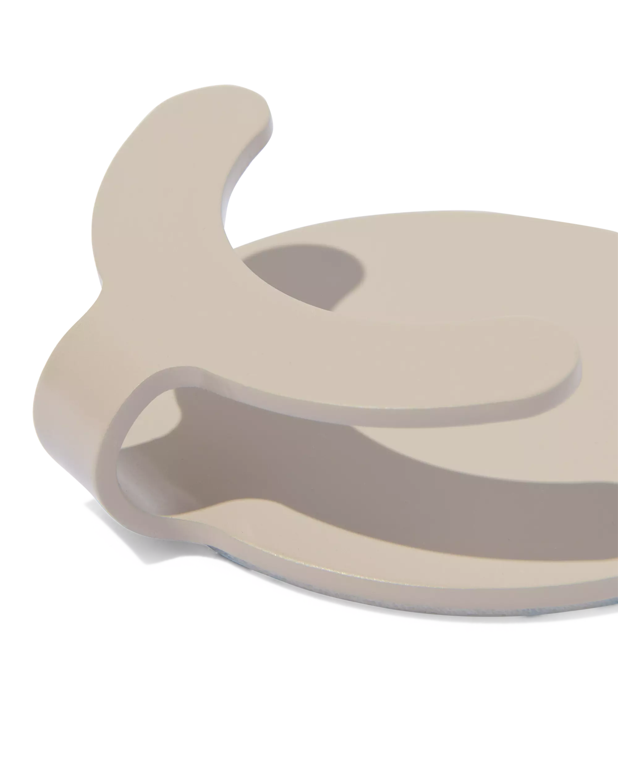 Klebehaken Smile, Edelstahl, sandfarben, Ø 4.5 cm