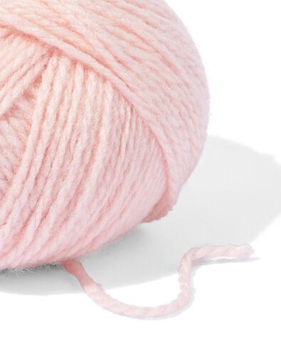 fil de laine acrylique rose p&acirc;le 100g 165m - 60760047 - HEMA