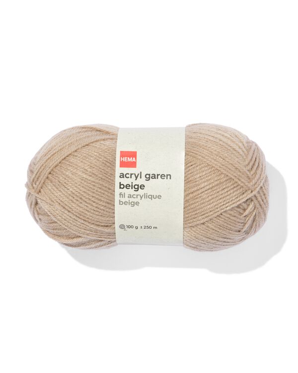 acryl garen beige 100gram 250meter