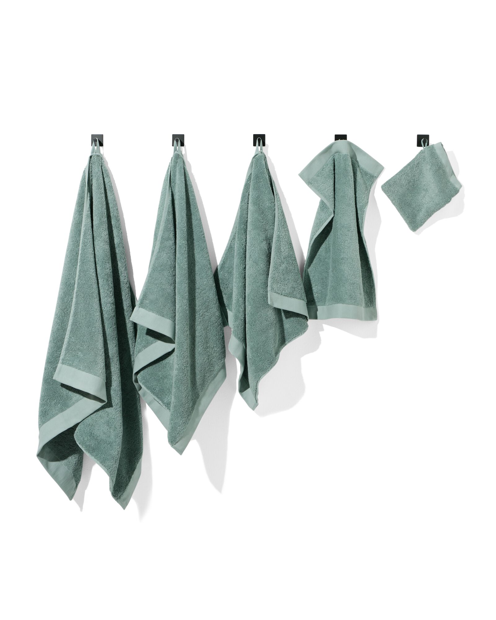 serviette de bain 50x100 qualit&eacute; h&ocirc;teli&egrave;re extra douce bleu vert vert marin serviette 50 x 100 - 5284608 - HEMA