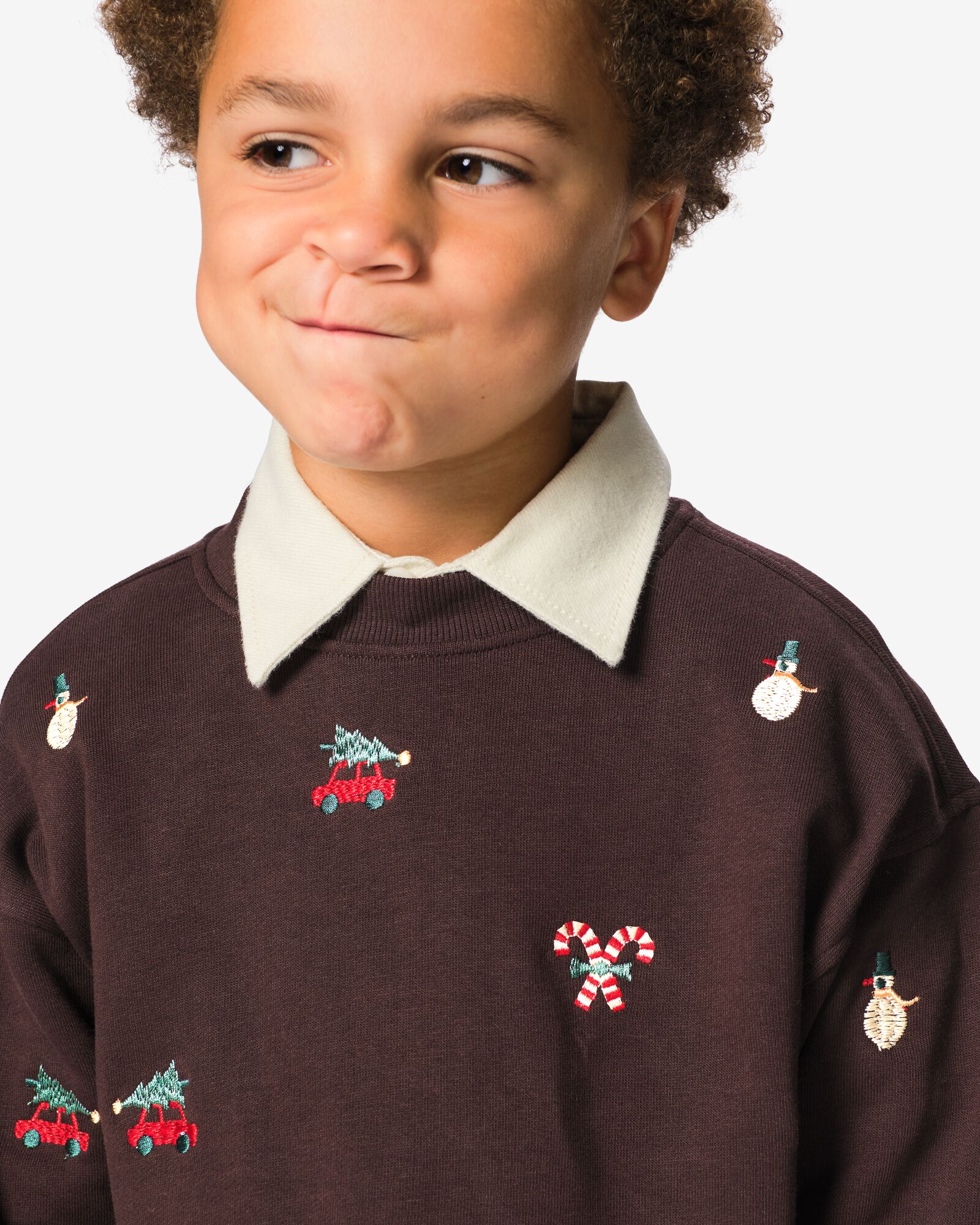 pull enfant no&euml;l marron marron - 30730702BROWN - HEMA