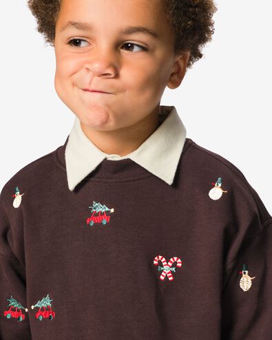 pull enfant no&euml;l marron marron - 30730702BROWN - HEMA