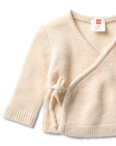 newborn trui fijngebreid  ecru ecru - 33463220ECRU - HEMA