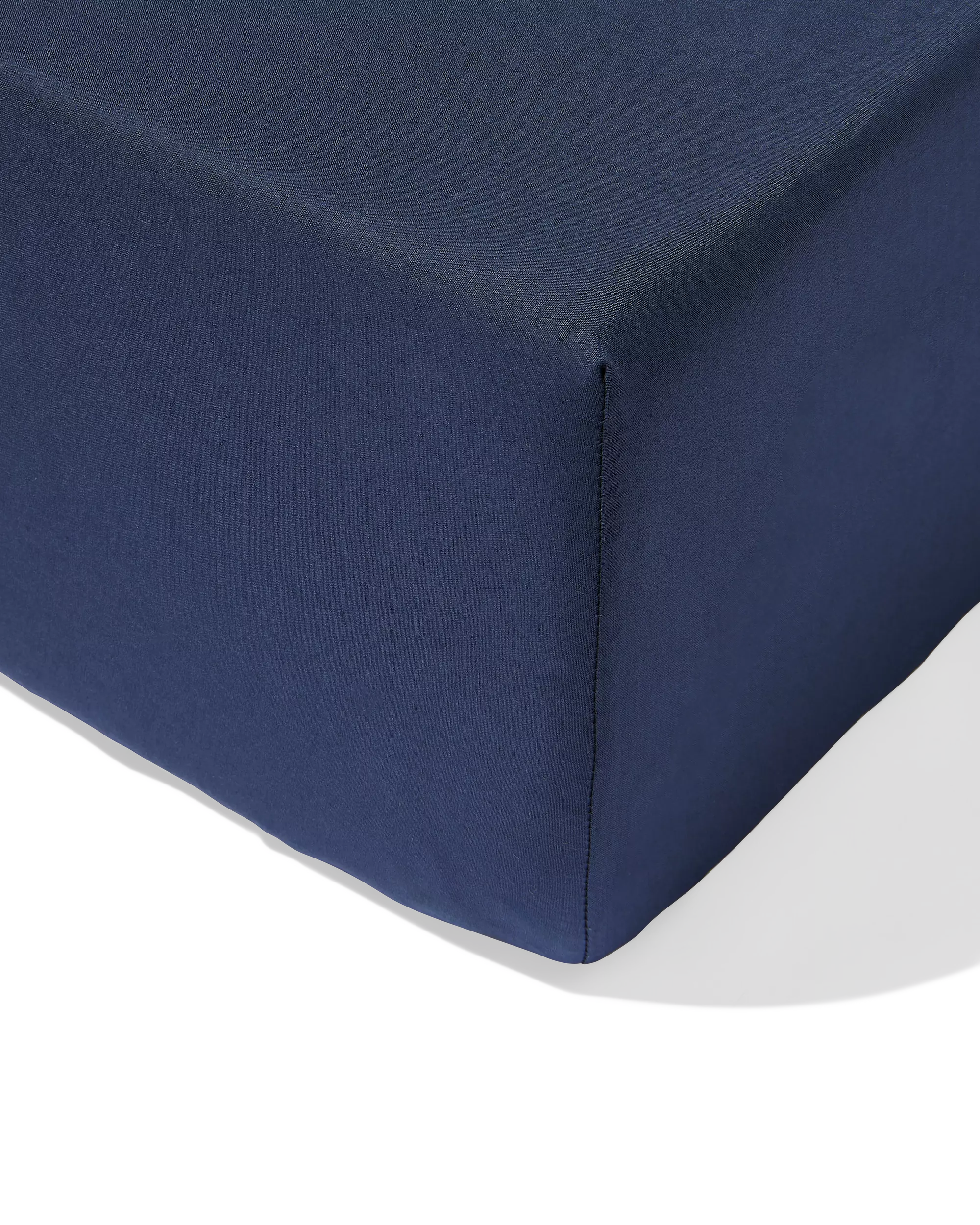 Spannbettlaken 140 x 200 cm weiche Baumwolle dunkelblau