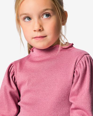 t-shirt enfant c&ocirc;tel&eacute; rose rose - 30889303PINK - HEMA
