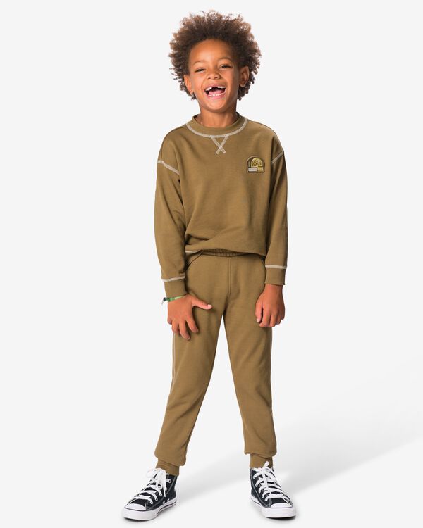 ensemble enfant molleton coupe classique marron marron - 30724356BROWN - HEMA