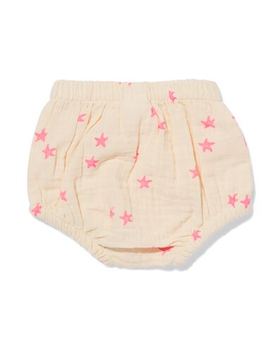pantalon nouveau-n&eacute; coupe confortable mousseline &eacute;toiles &eacute;cru 56 - 33452522 - HEMA