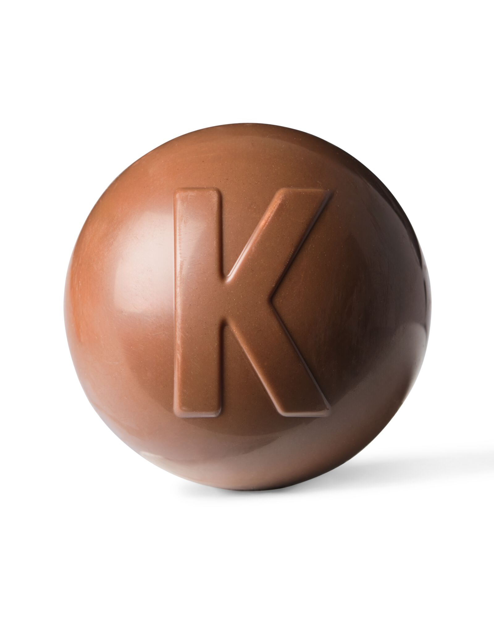 chocobomb au lait avec guimauves en forme de lettre K 45 g K chocolat - 24562610 - HEMA