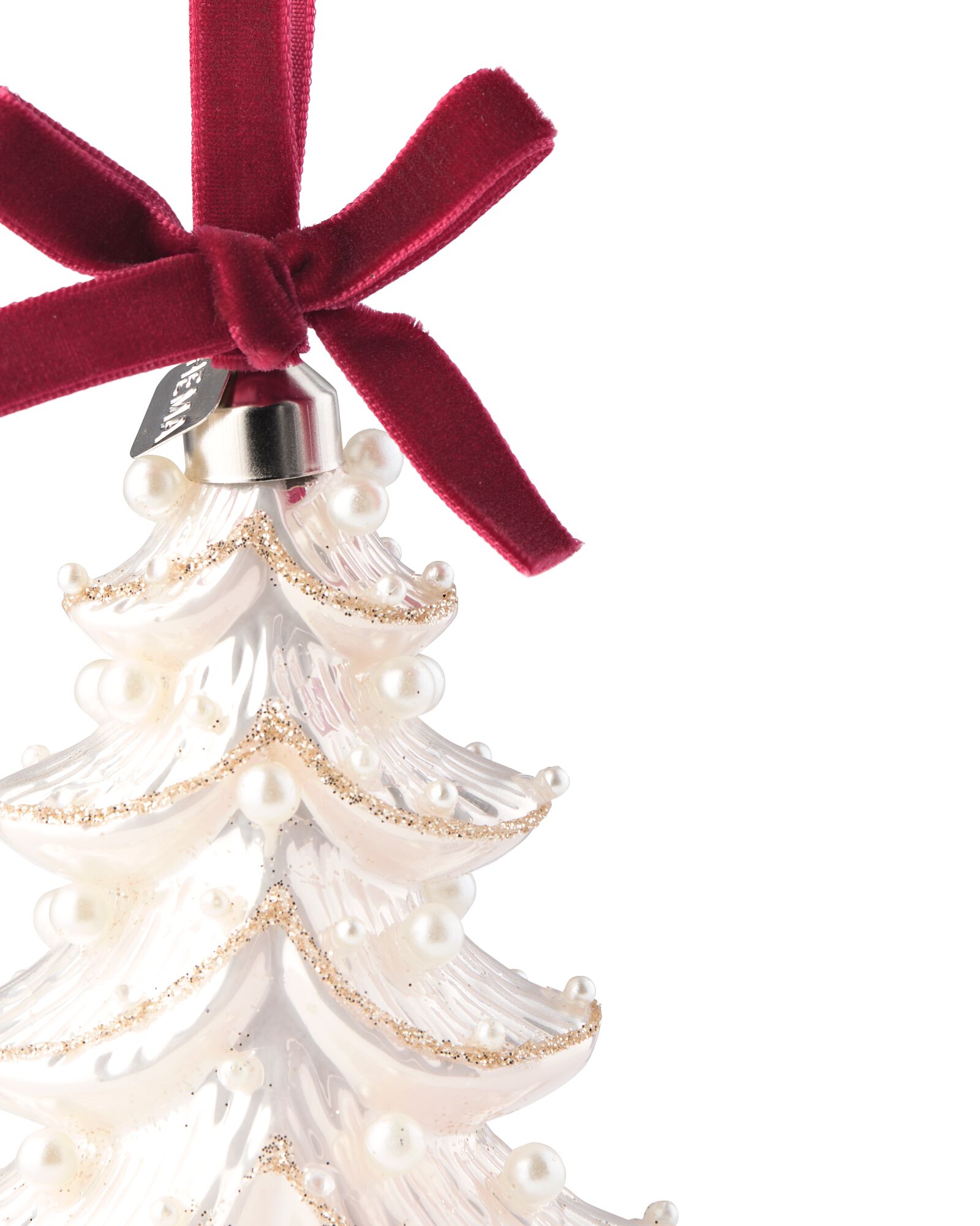 kersthanger 11.5cm glas kerstboom - 25102091 - HEMA