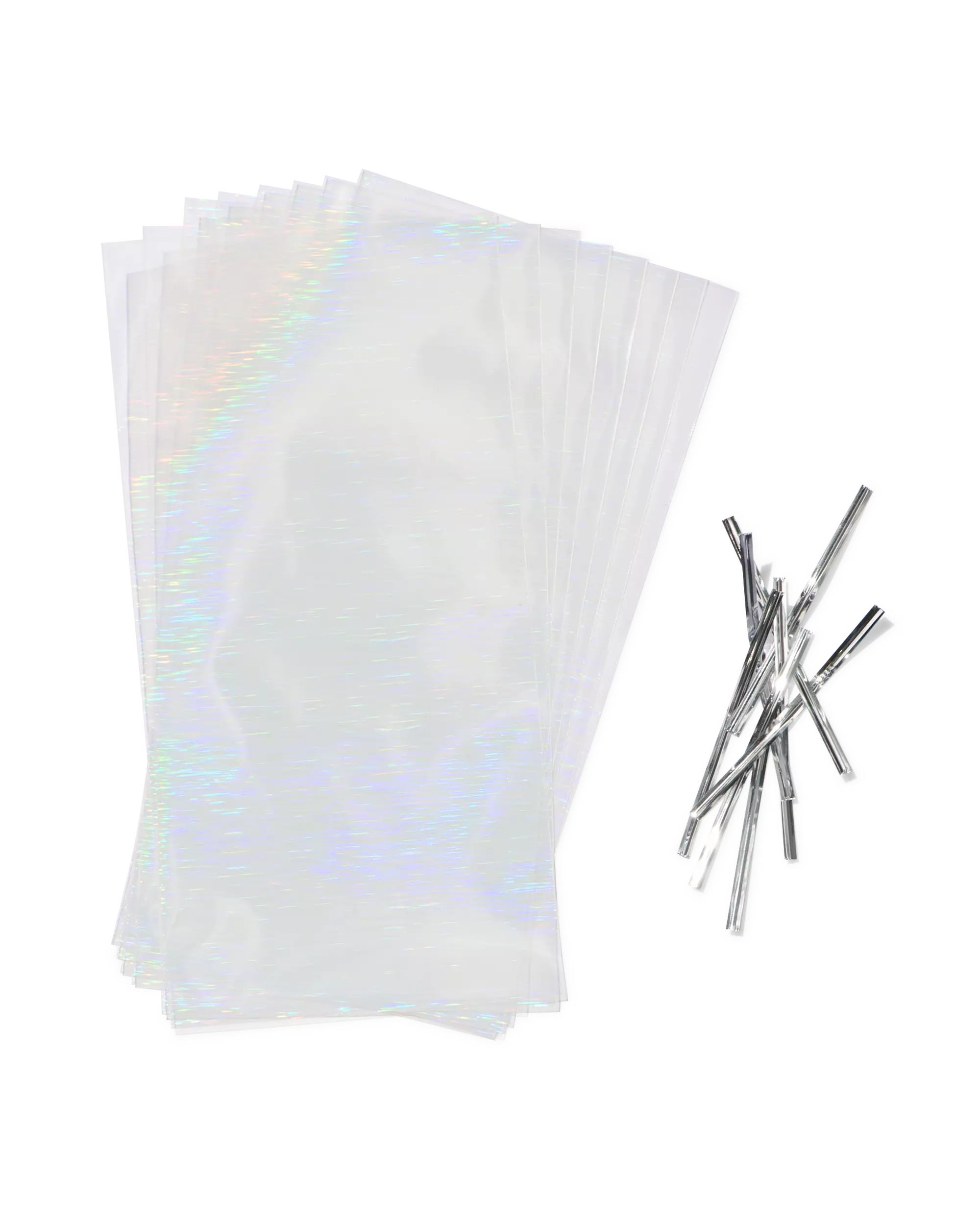 Partytüten 22,5 × 22,5 × 11 cm, Papier, schillernd – 8 Stück.