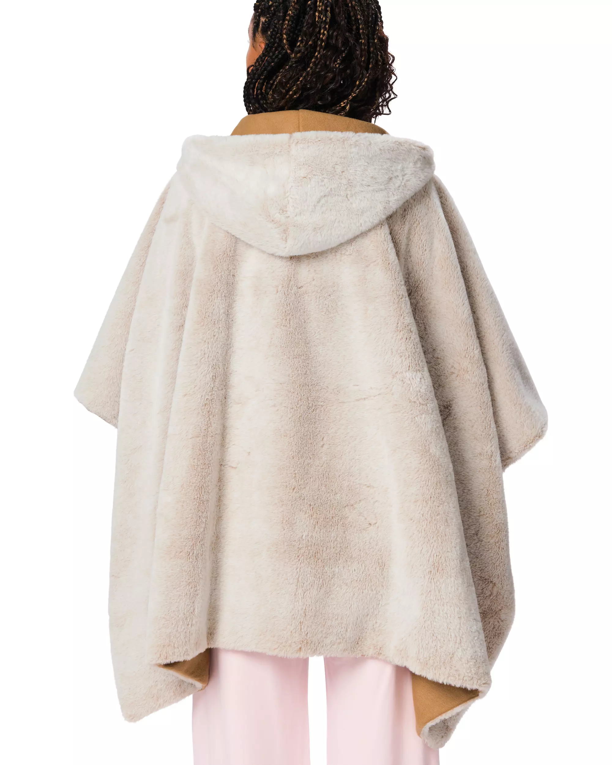 bankponcho fluffy beige