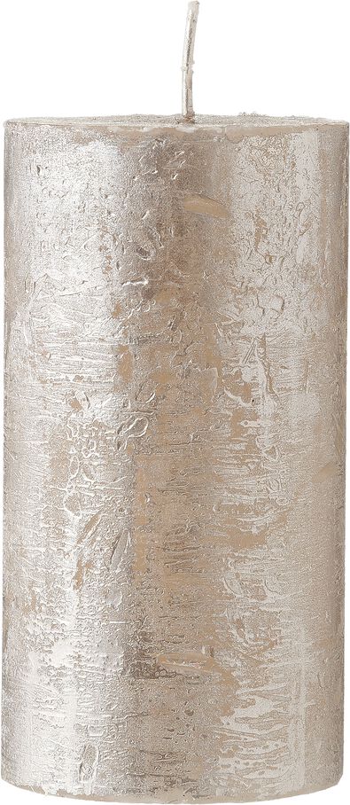 bougie rustique 7 x 13 cm champagne 7 x 13 - 13502204 - HEMA