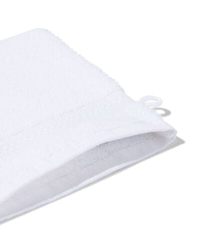 gant de toilette - qualit&eacute; &eacute;paisse - blanc uni - 5232600 - HEMA