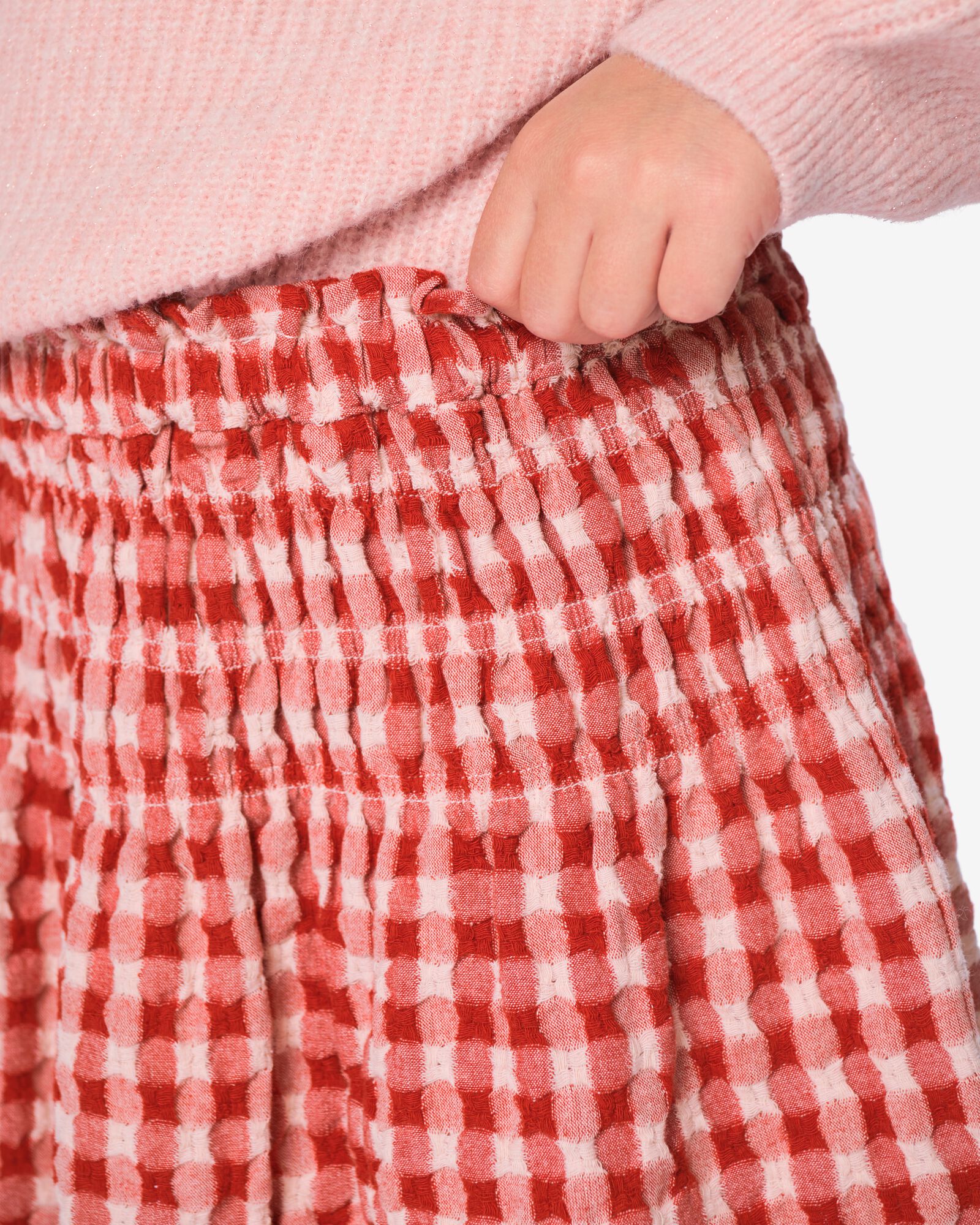 kinderrok ruiten roze roze - 30878104PINK - HEMA