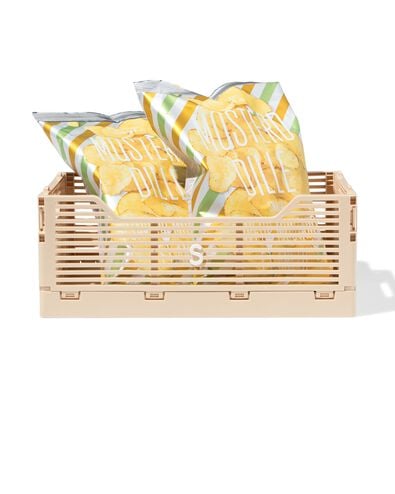 caisse pliable &agrave; lettres recycl&eacute;e S beige beige S  20 x 30 x 11,5 - 39800026 - HEMA