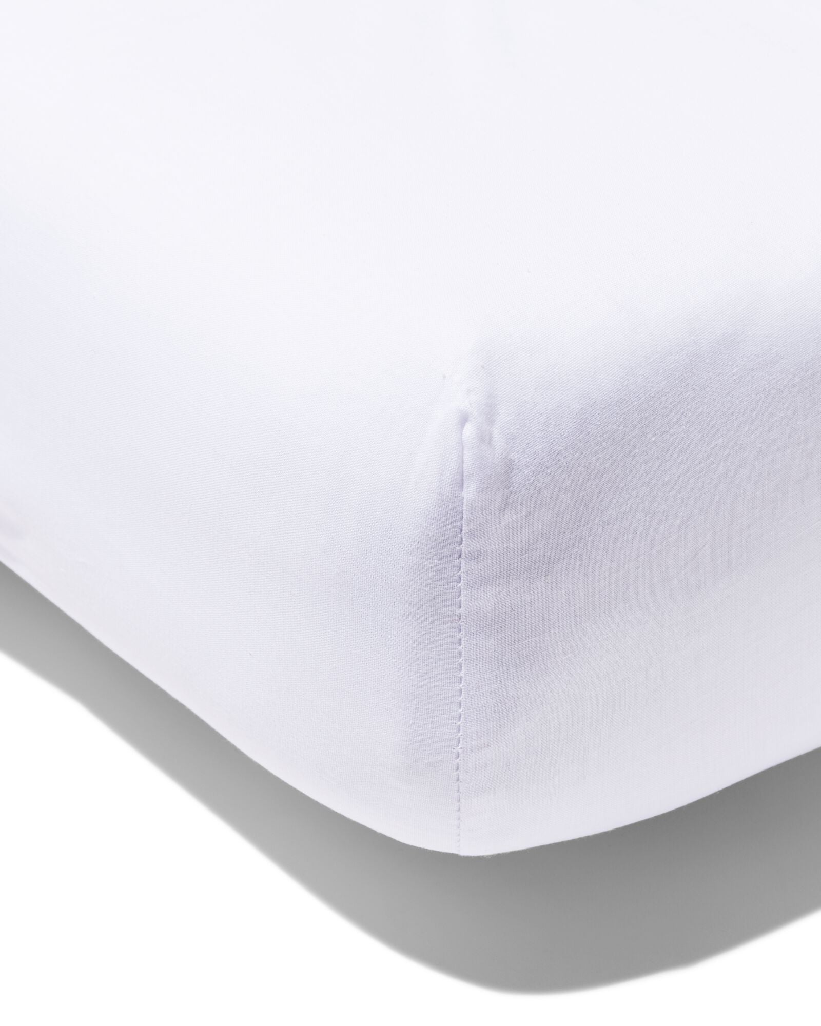 drap-housse 80x200cm coton blanc  - 5190002 - HEMA