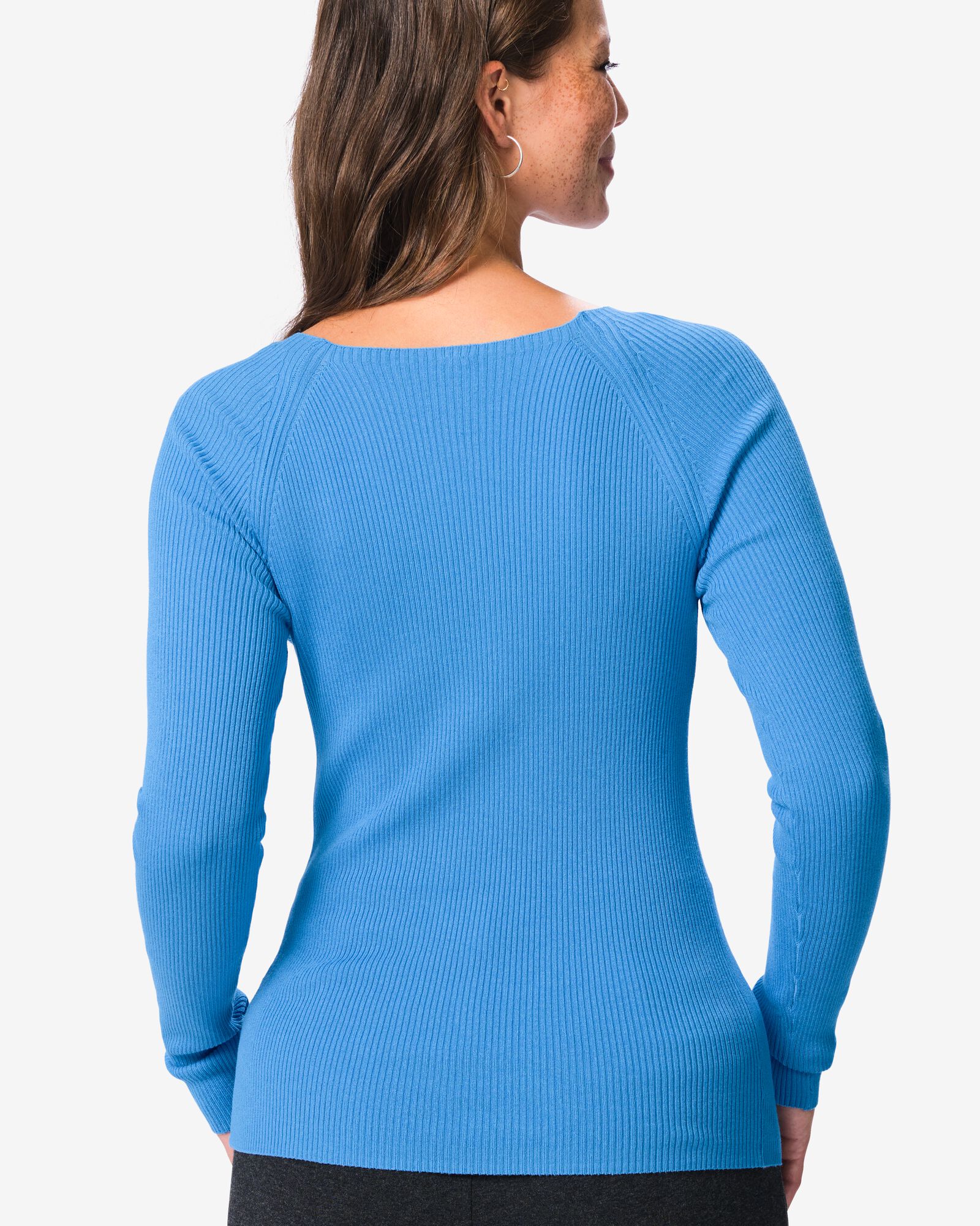 damestrui rib blauw blauw - 36214870BLUE - HEMA